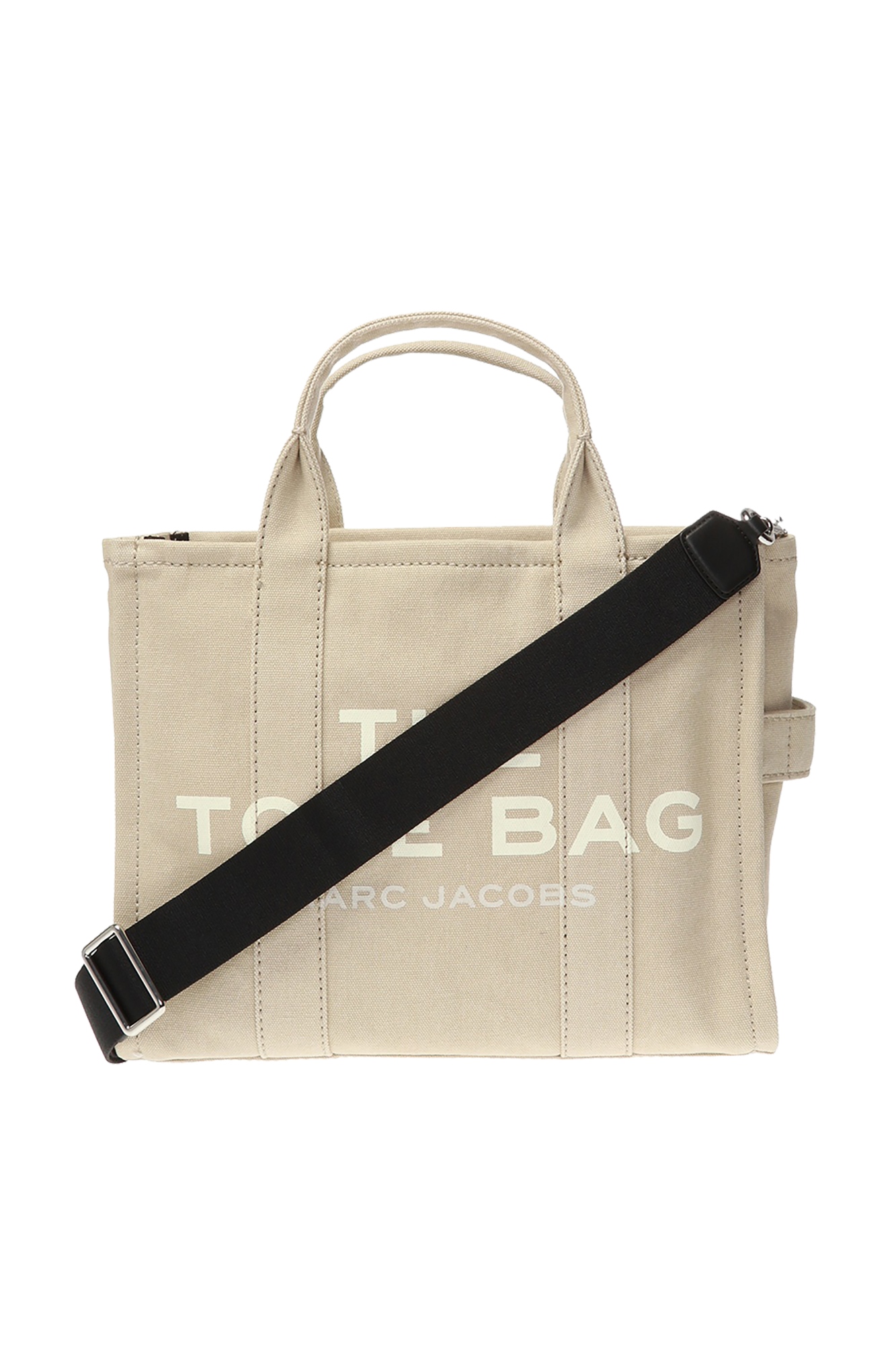トートバッグ Marc Jacobs The Medium Tote Bag in beige canvas Marc Jacobs The Canvas Medium Tote Bag in Beige | REVOLVE